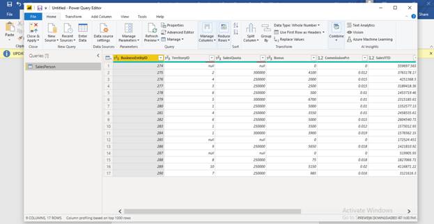 Removing Unnecessary Rows using Power Query in Power BI